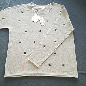 Lisa Todd Weed Sweater, Silver Mist